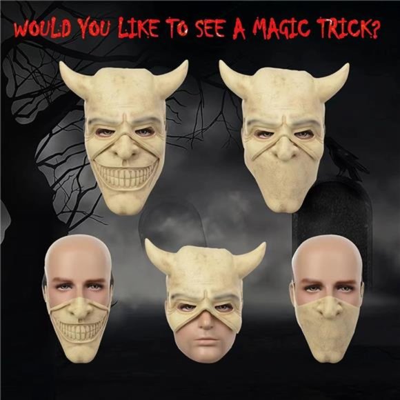 The Black Phone Mask Horror Movie The Grabber Cosplay Costume Mask - Picture 5 of 6